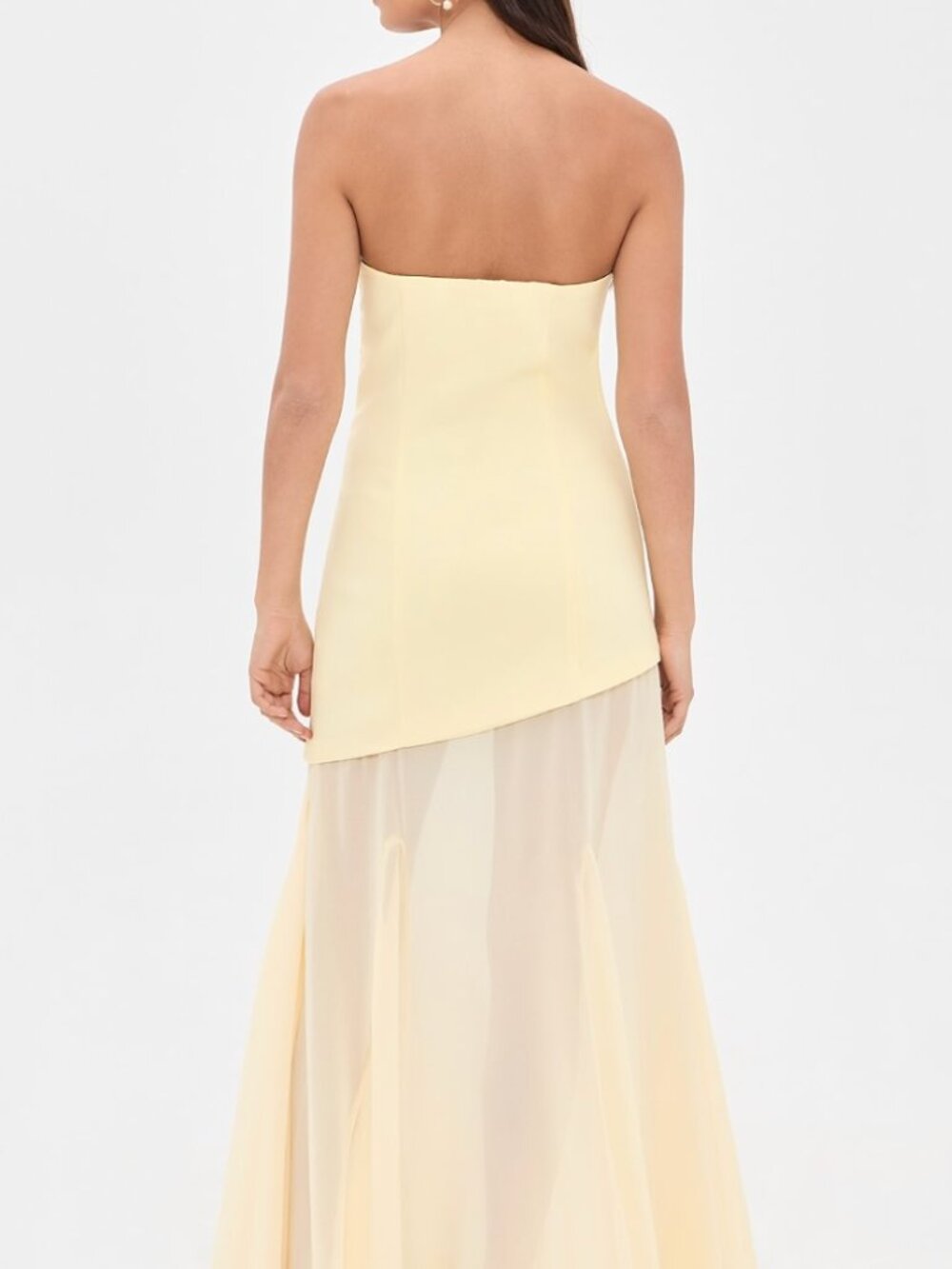 endless rose Strapless Combined Godet Dress - Picture 2 of 4